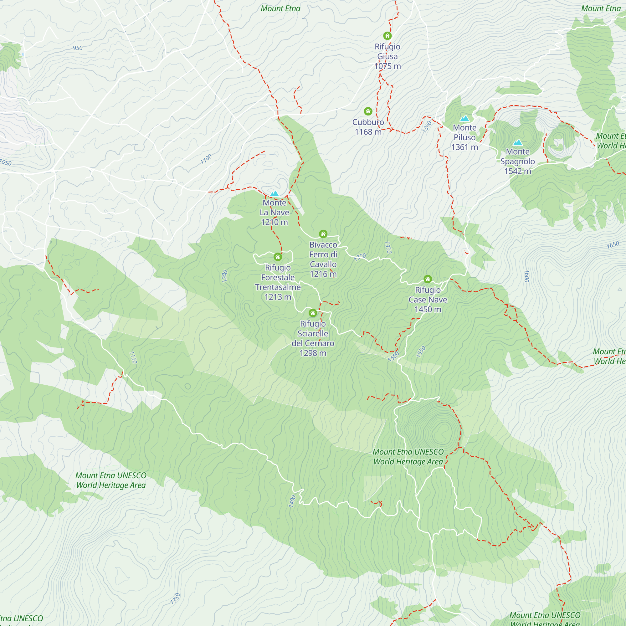 Rifugio Sciarelle del Cernaro map