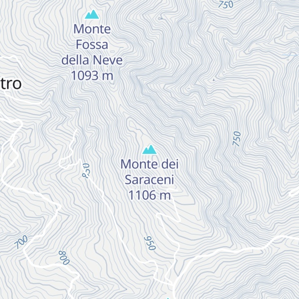 Map of Monte dei Saraceni