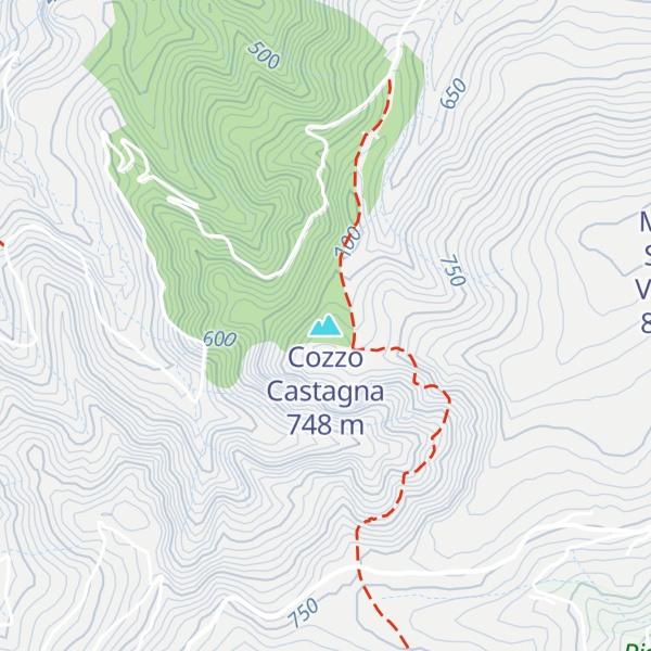 Map of Cozzo Castagna