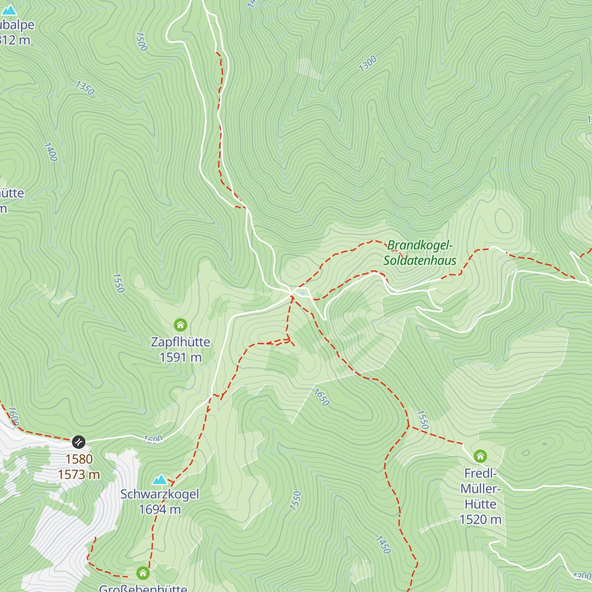 Altes Almhaus map