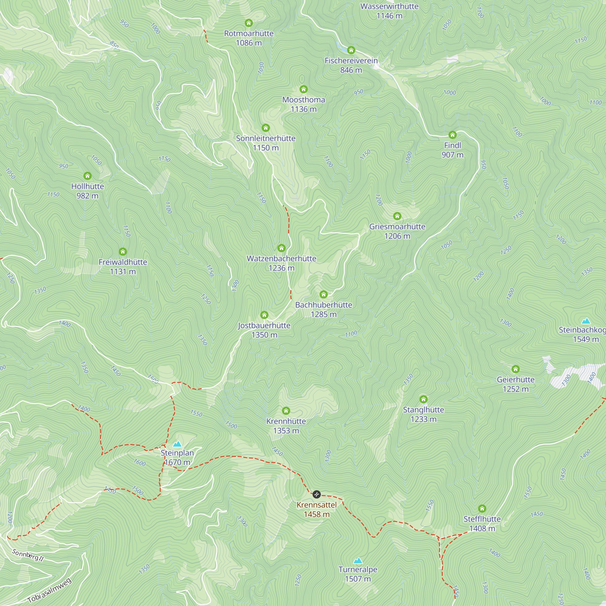 Sattlerhütte map
