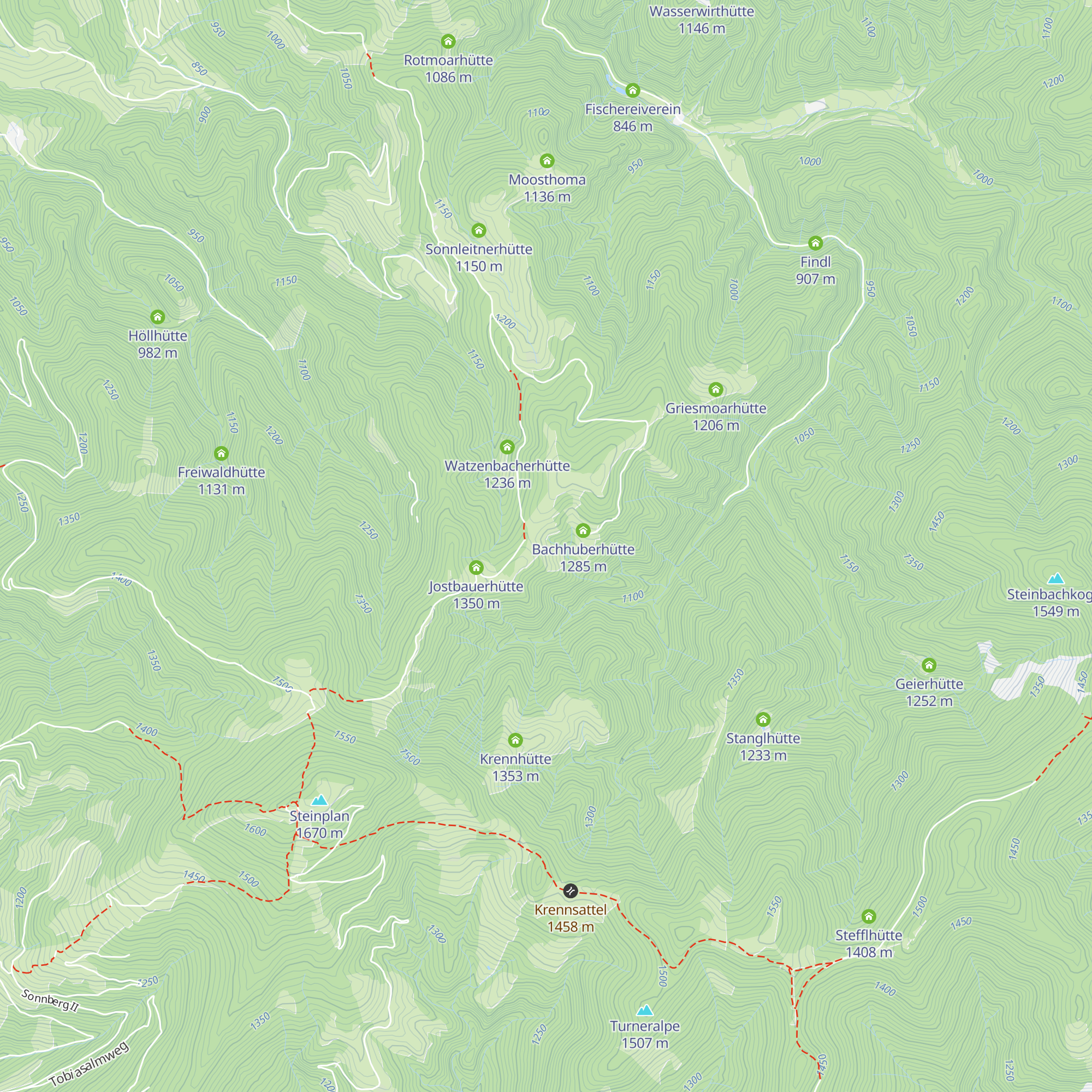 Sattlerhütte map