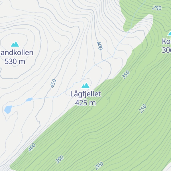 Map of Lågfjellet