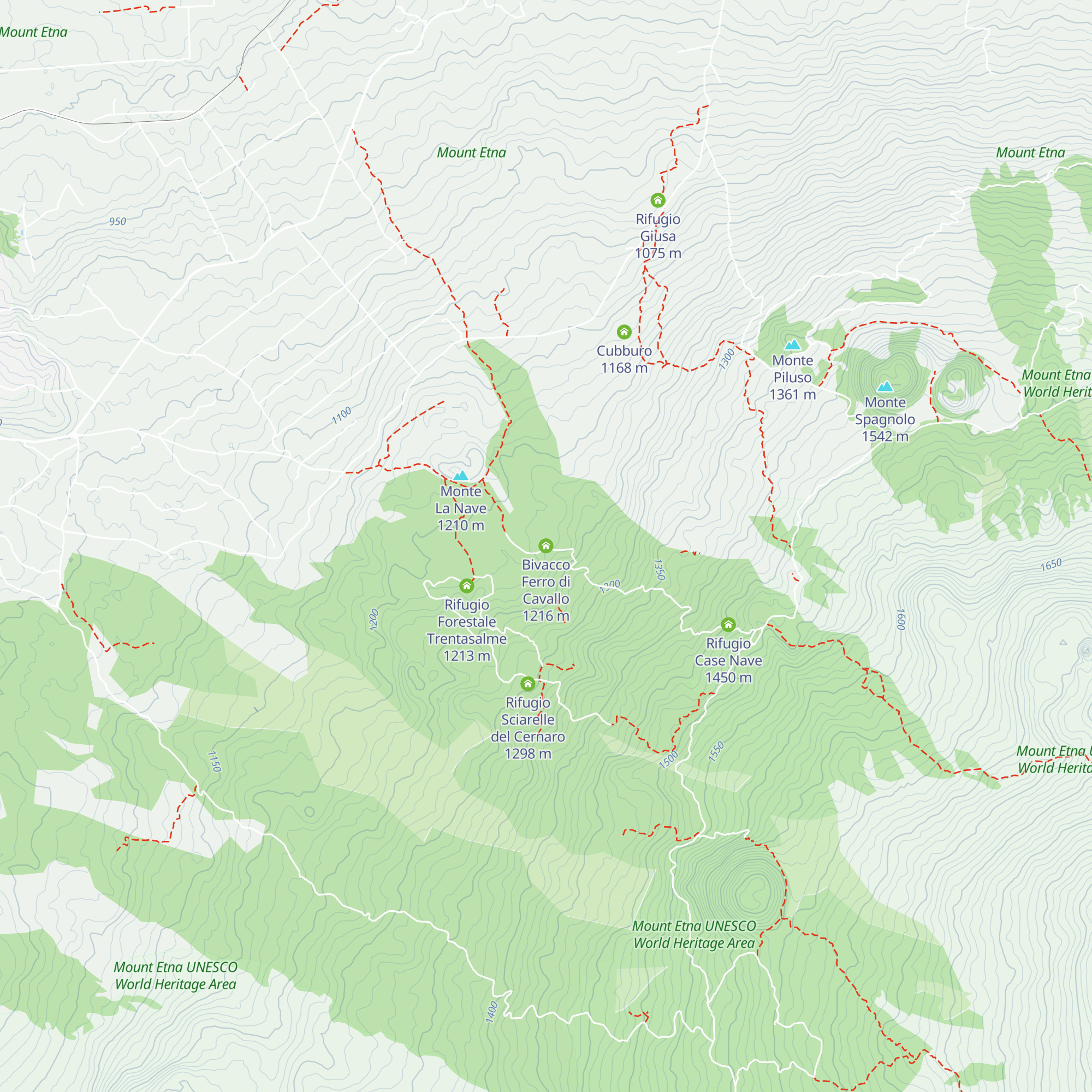 Bivacco Ferro di Cavallo map