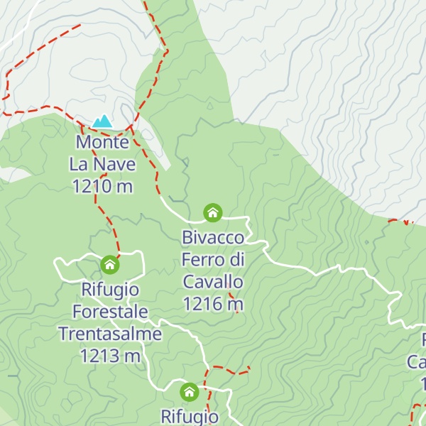 Map of Bivacco Ferro di Cavallo