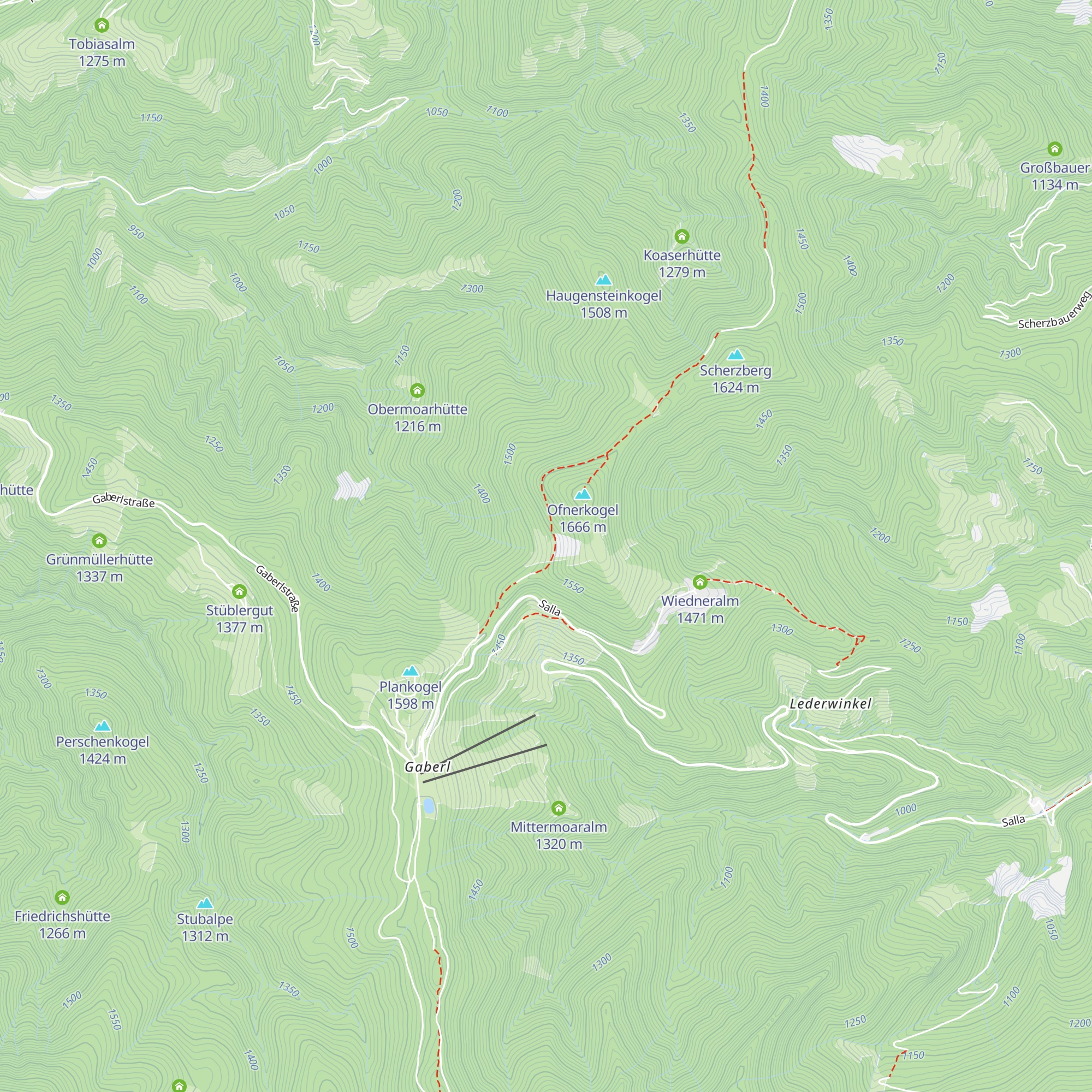 Wimpffenalm map
