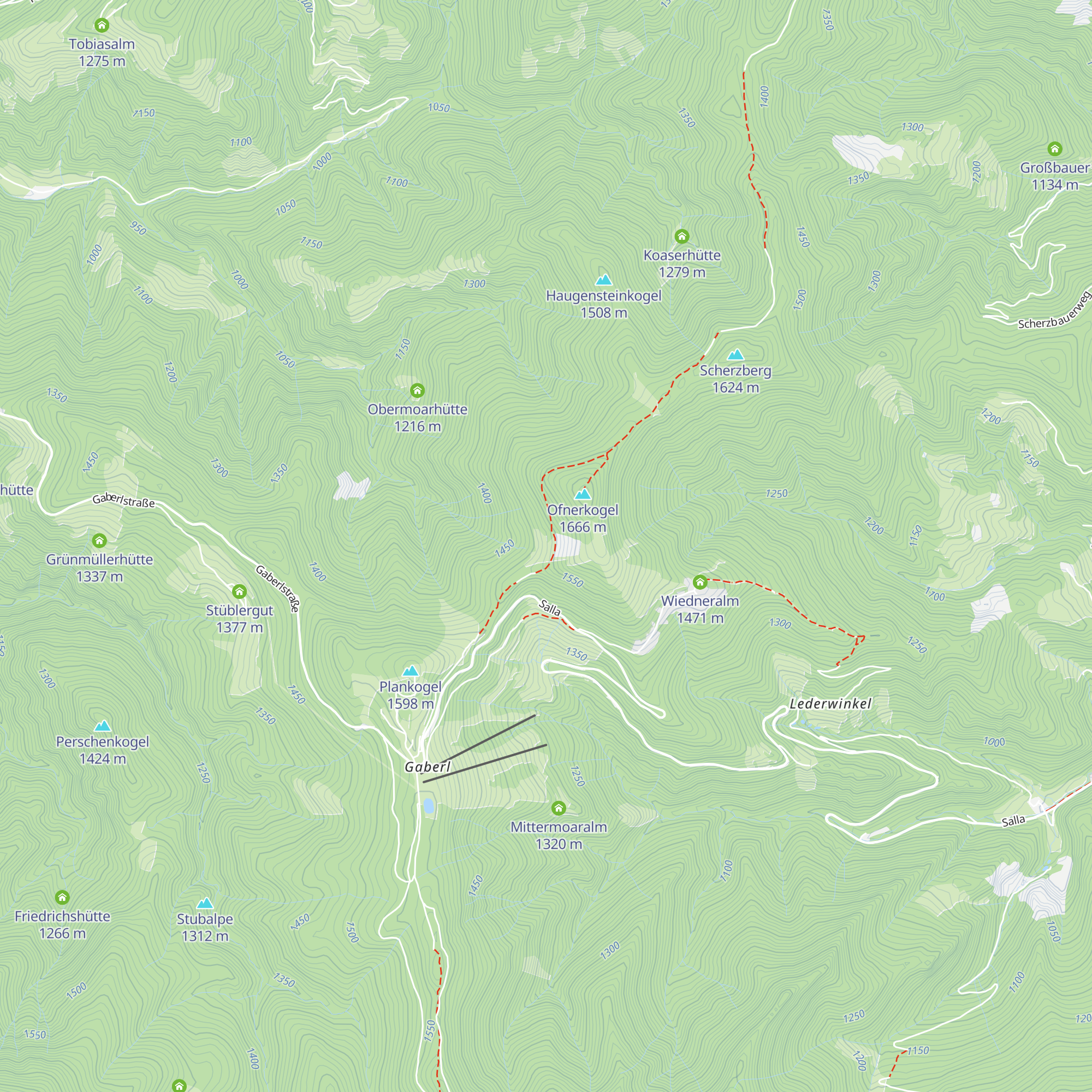 Wimpffenalm map