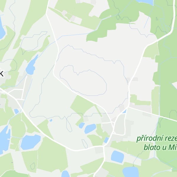 Map of Čoudkův vrch