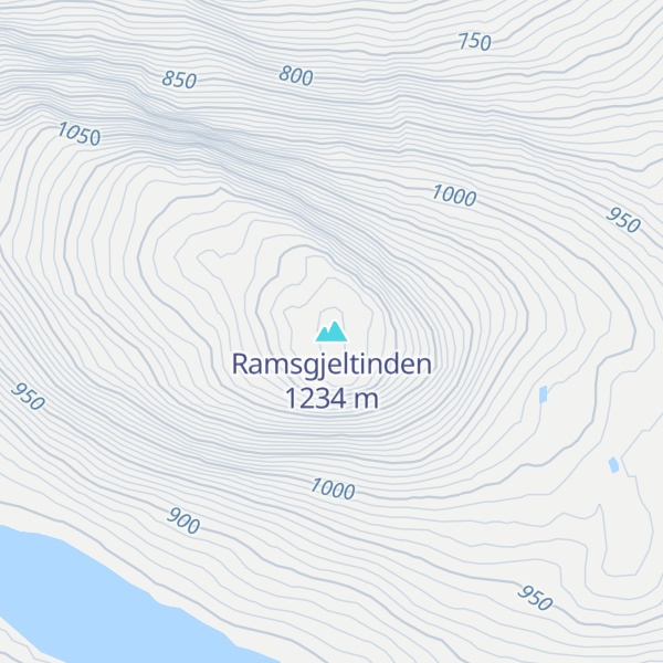 Map of Ramsgjeltinden