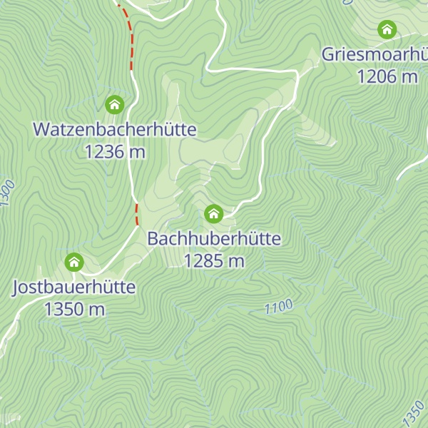 Map of Bachhuberhütte