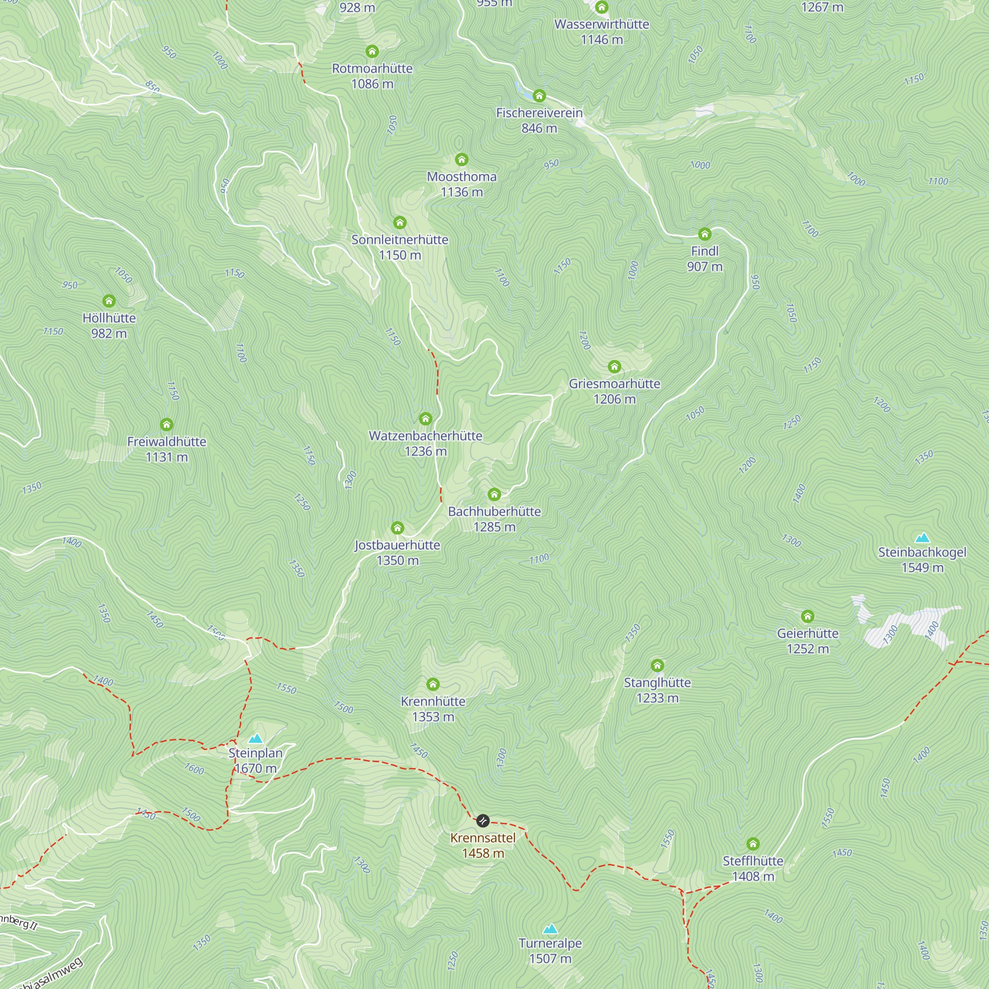 Bachhuberhütte map