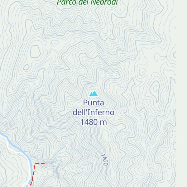 Map of Punta dell'Inferno