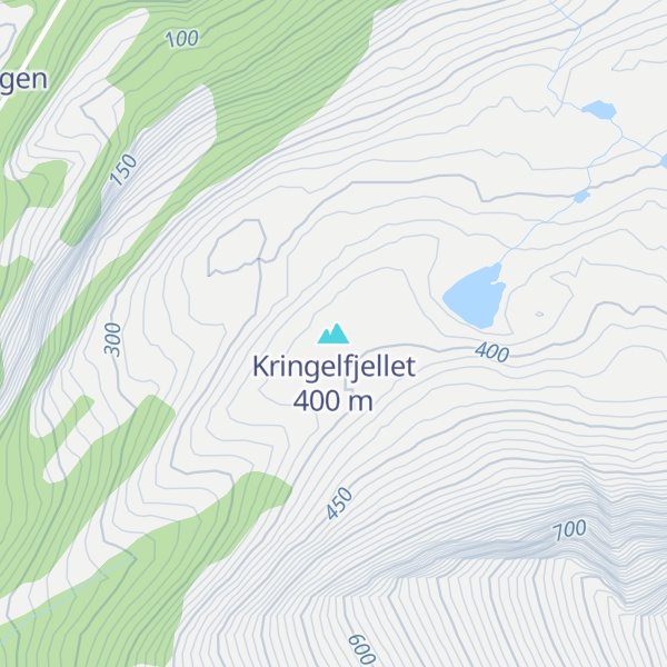 Map of Kringelfjellet
