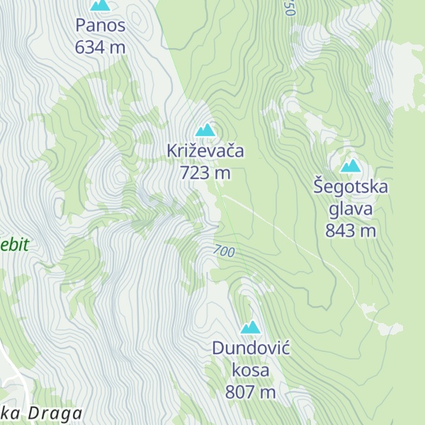 Map of Zaokretna stanica bivše industrijske žičare