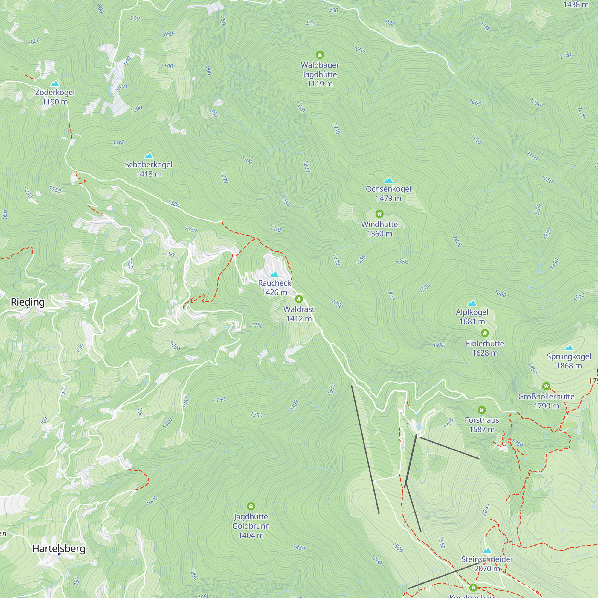 Waldrast map