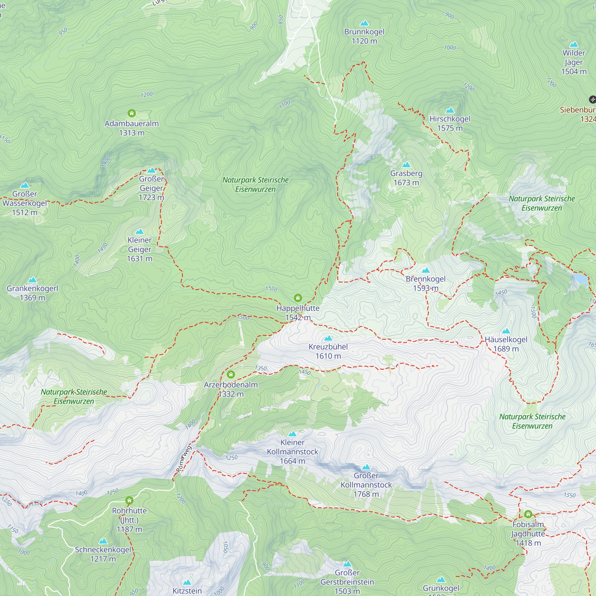 Happelhütte map