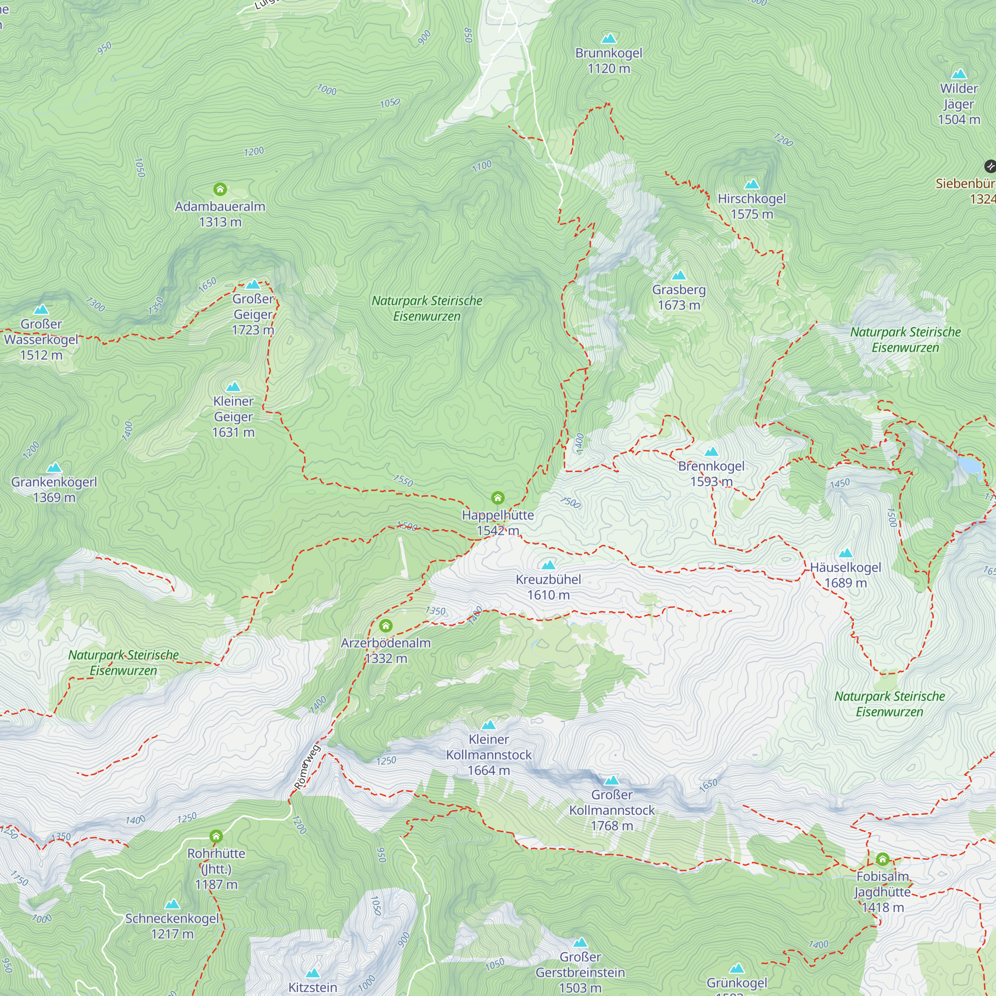 Happelhütte map