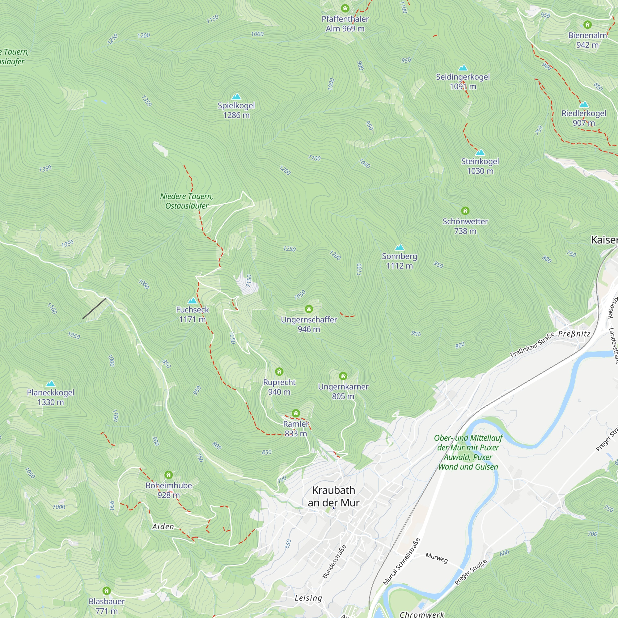 Ungernschaffer map