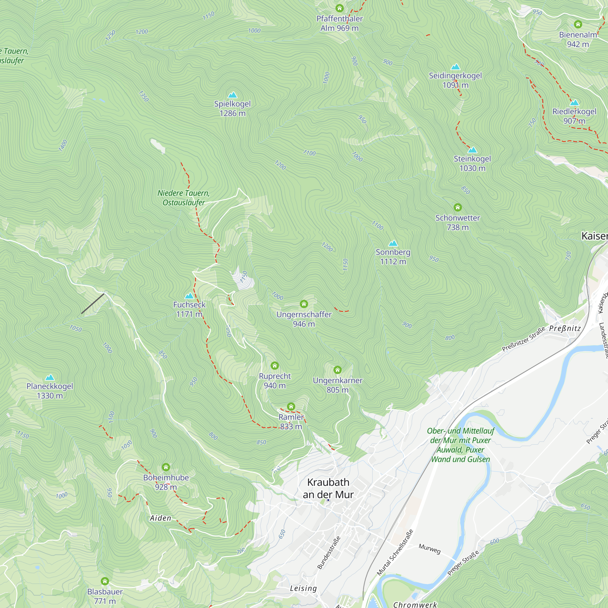 Ungernschaffer map