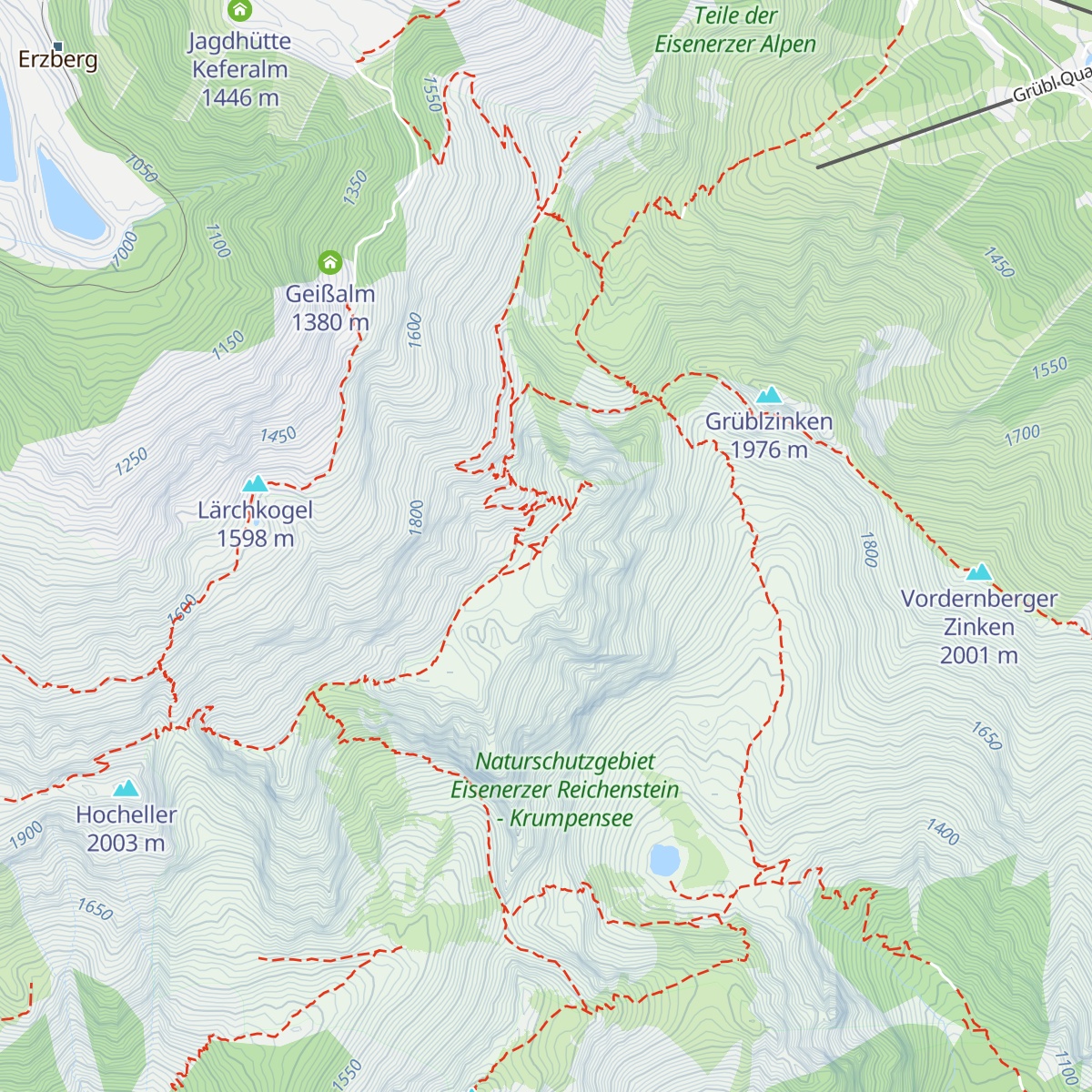 Reichensteinhütte map