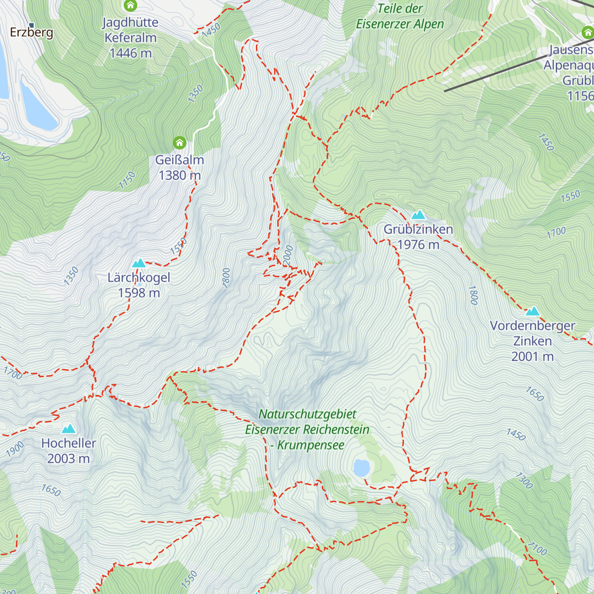 Reichensteinhütte map