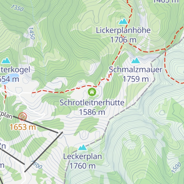 Map of Schrotleitnerhütte