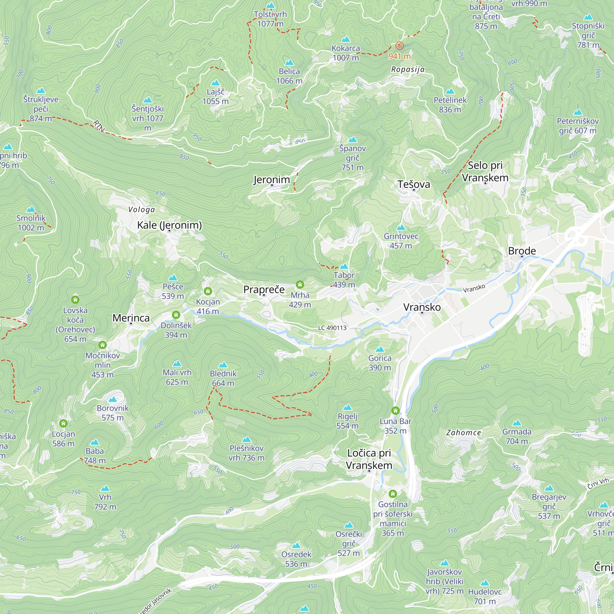 Vinki map