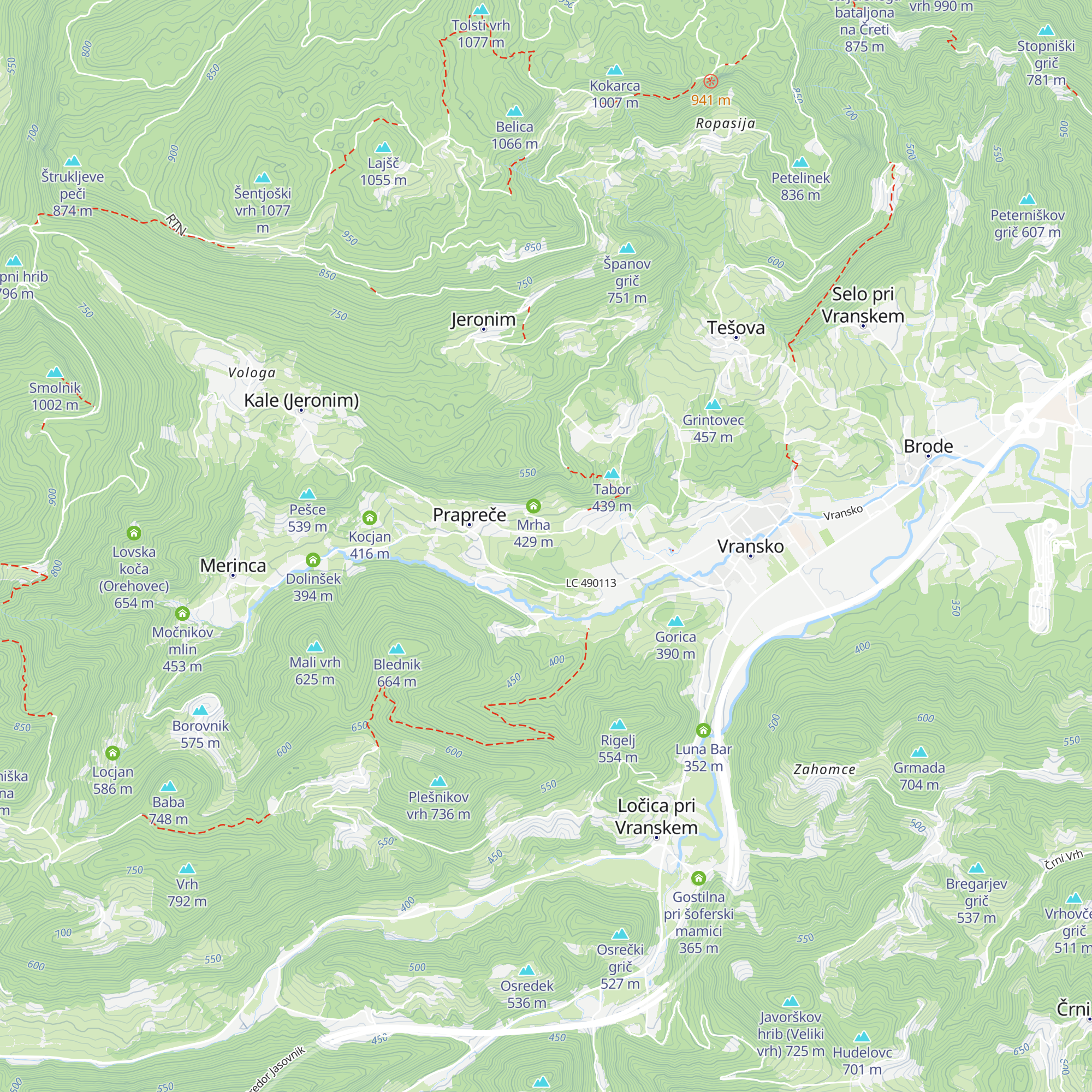Vinki map