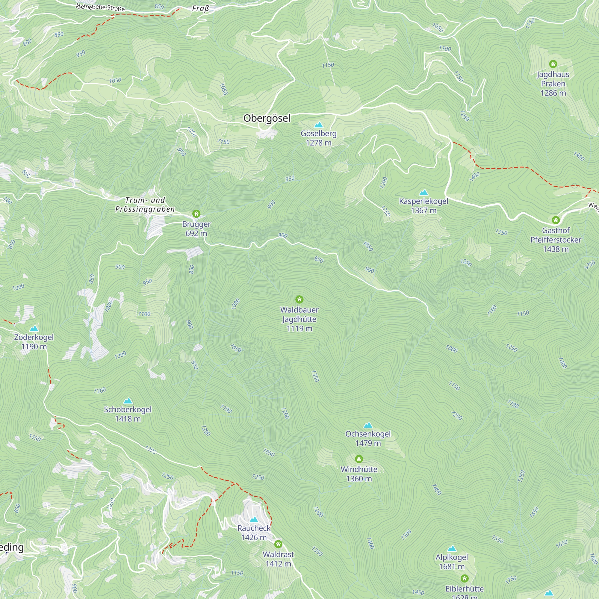 Waldbauer Jagdhütte map