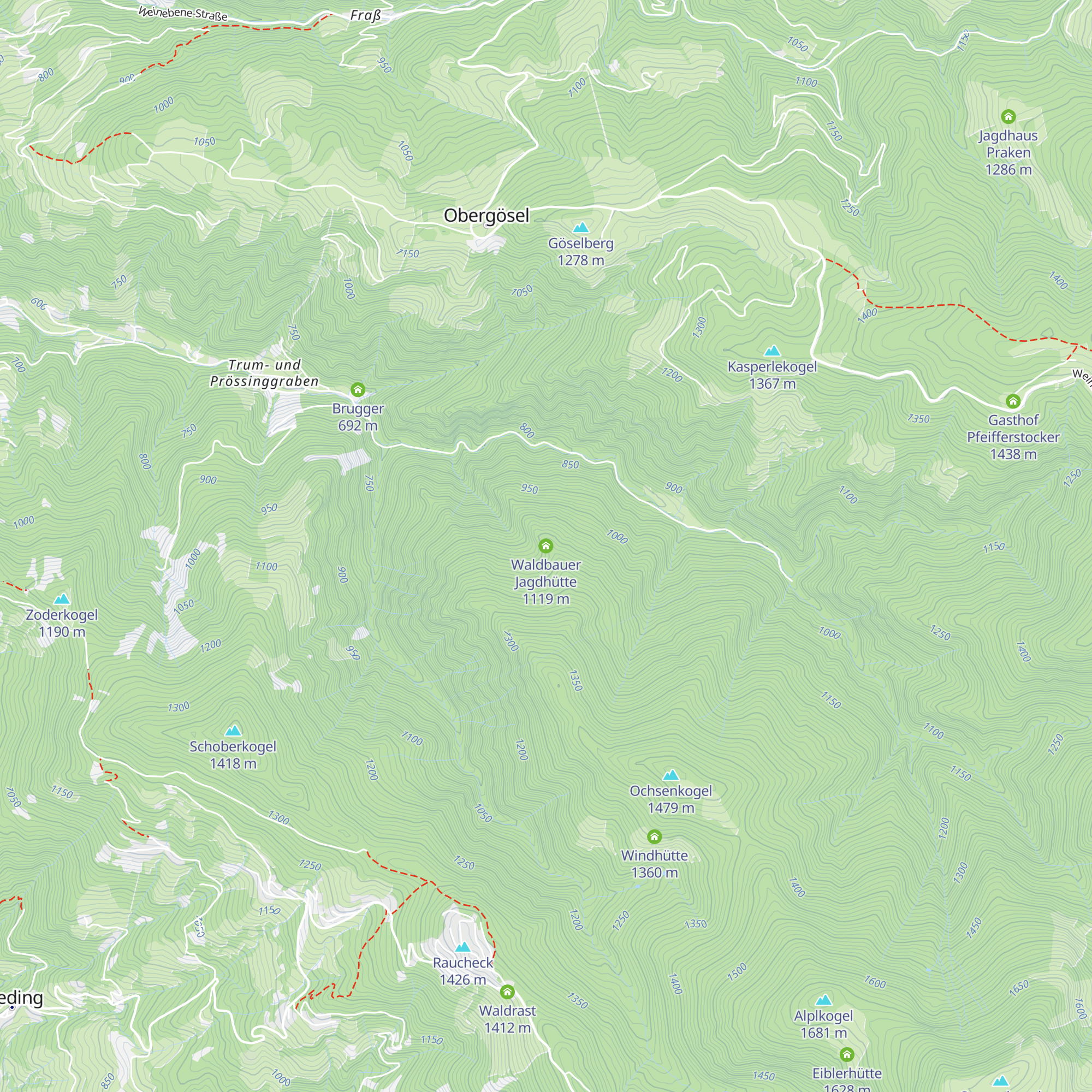 Waldbauer Jagdhütte map