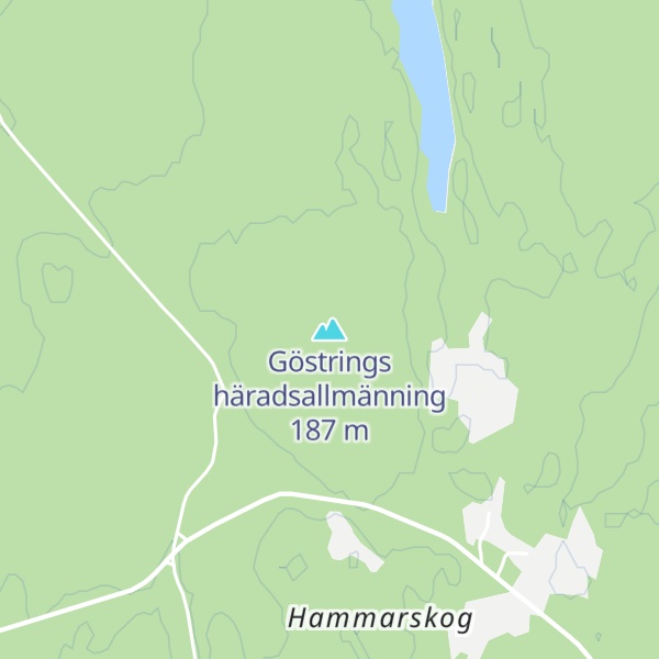 Map of Göstrings häradsallmänning