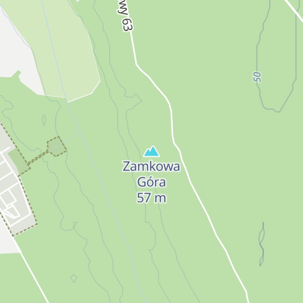 Map of Zamkowa Góra