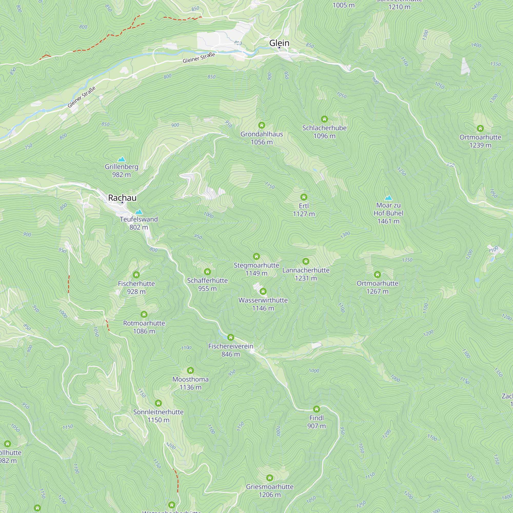 Stegmoarhütte map