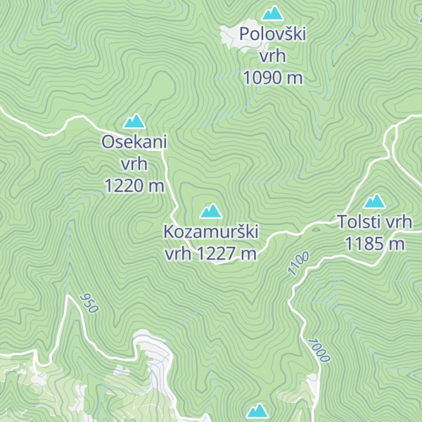 Map of Kozamurški vrh