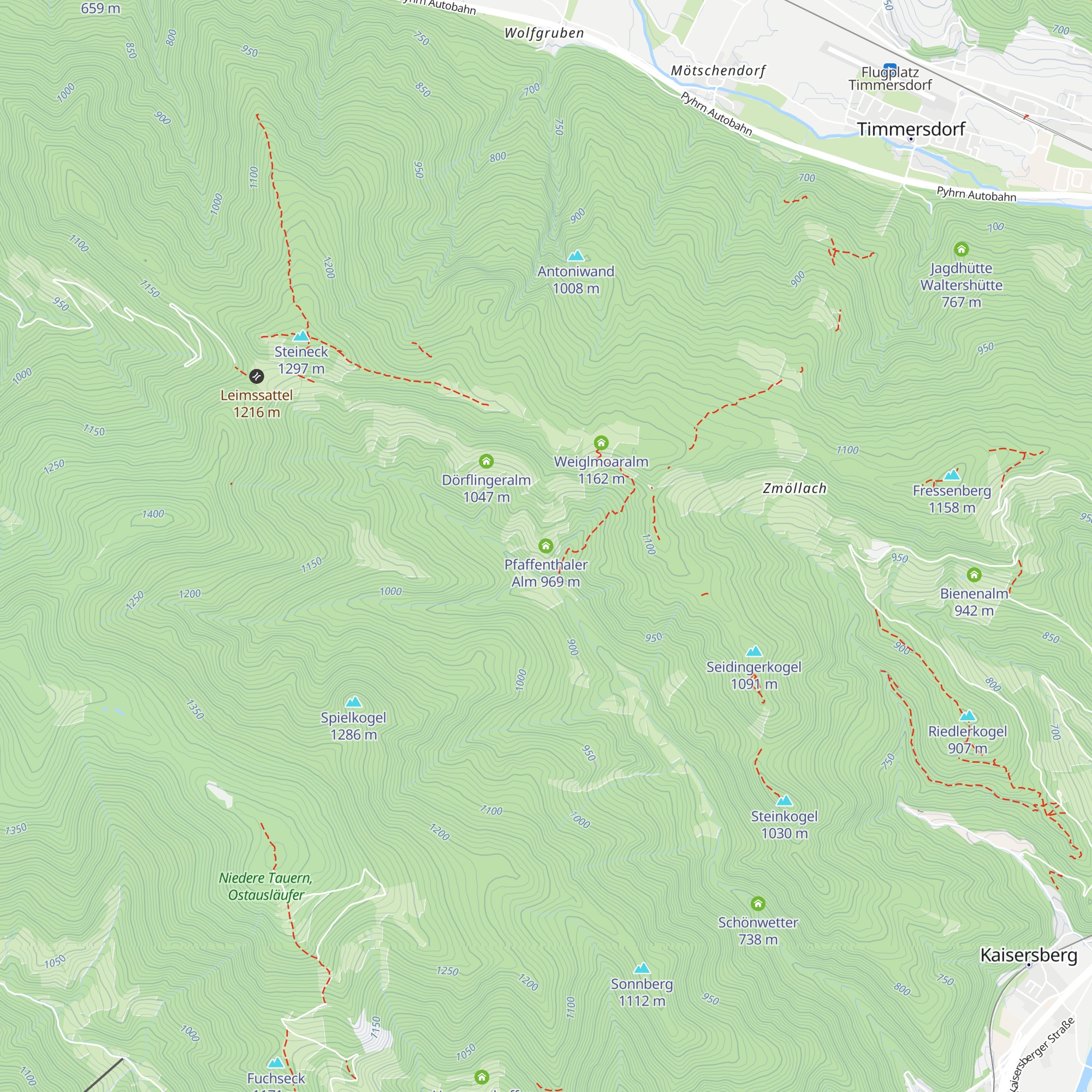 Pfaffenthaler Alm map