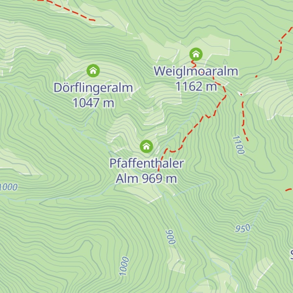 Map of Pfaffenthaler Alm