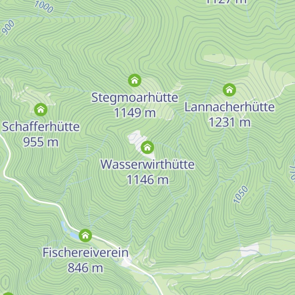 Map of Wasserwirthütte