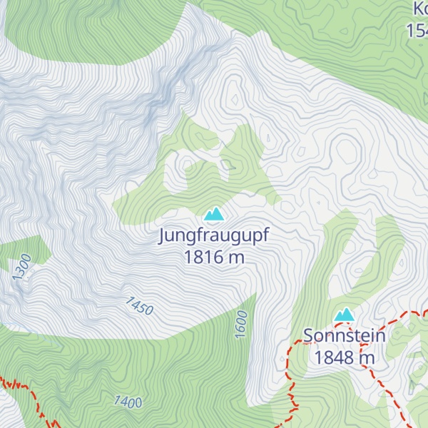 Map of Jungfraugupf