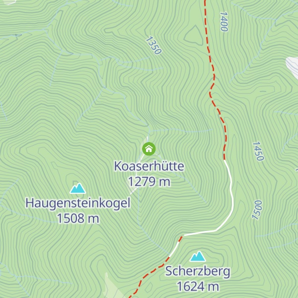 Map of Koaserhütte