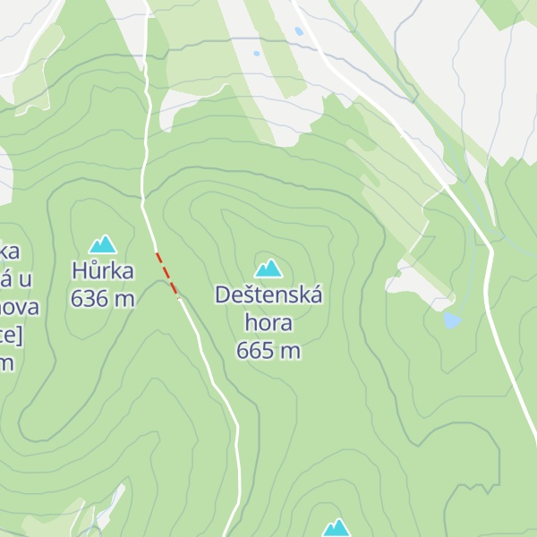 Map of Deštenská hora