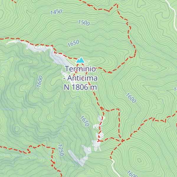 Map of Monte Terminio
