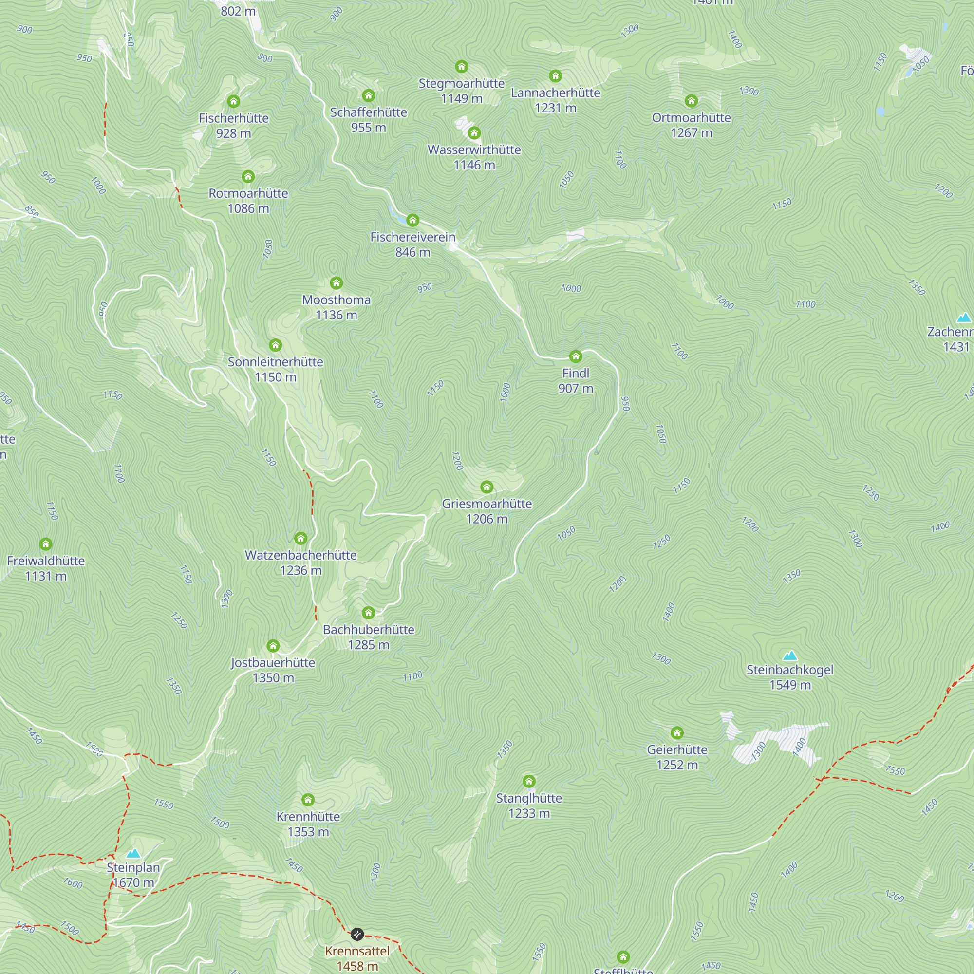 Griesmoarhütte map