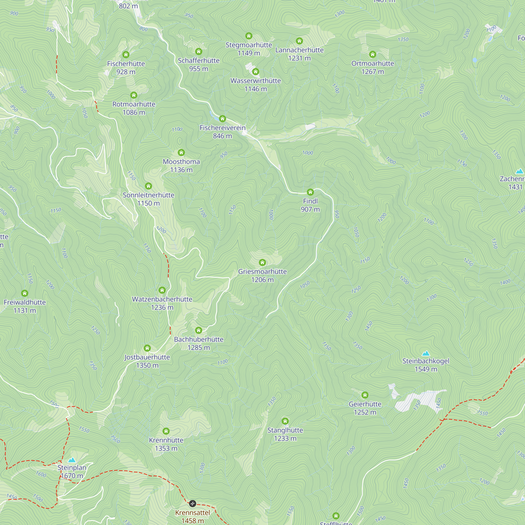 Griesmoarhütte map