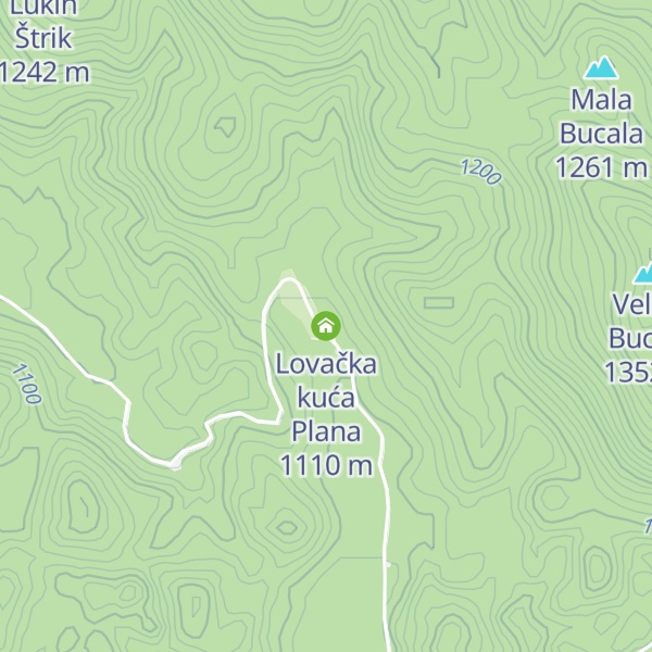 Map of Lovačka kuća Plana