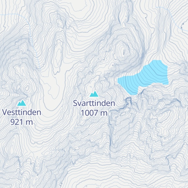 Map of Svarttinden