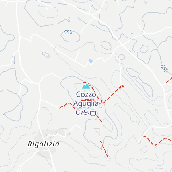Map of Cozzo Aguglia