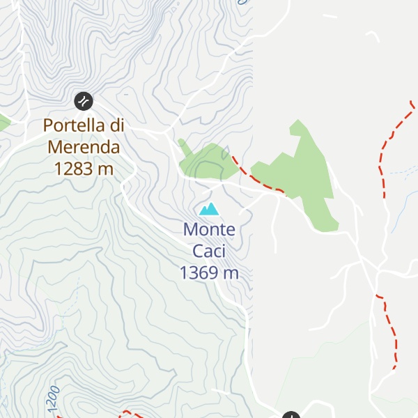 Map of Monte Caci