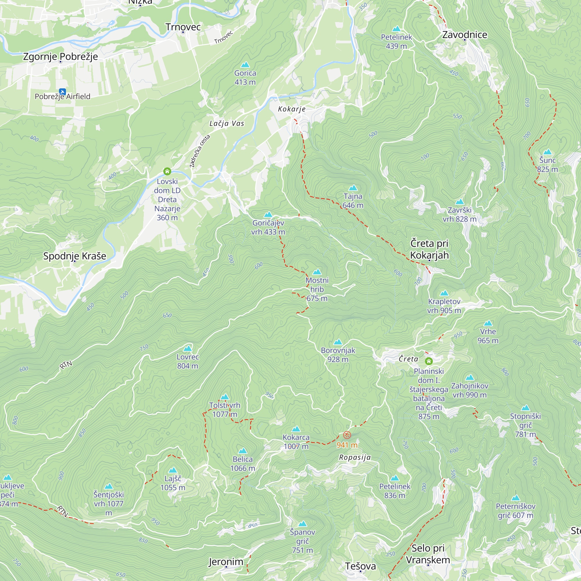 Dom planincev na Farbanci map