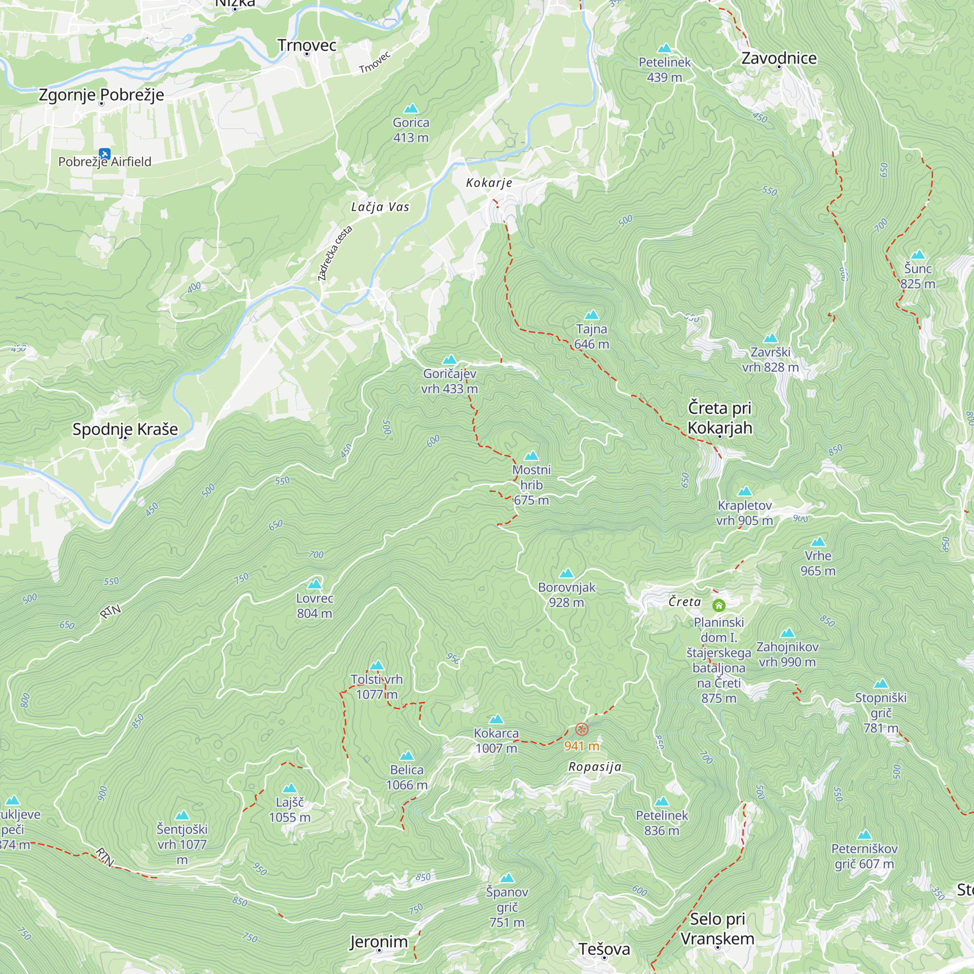 Dom planincev na Farbanci map
