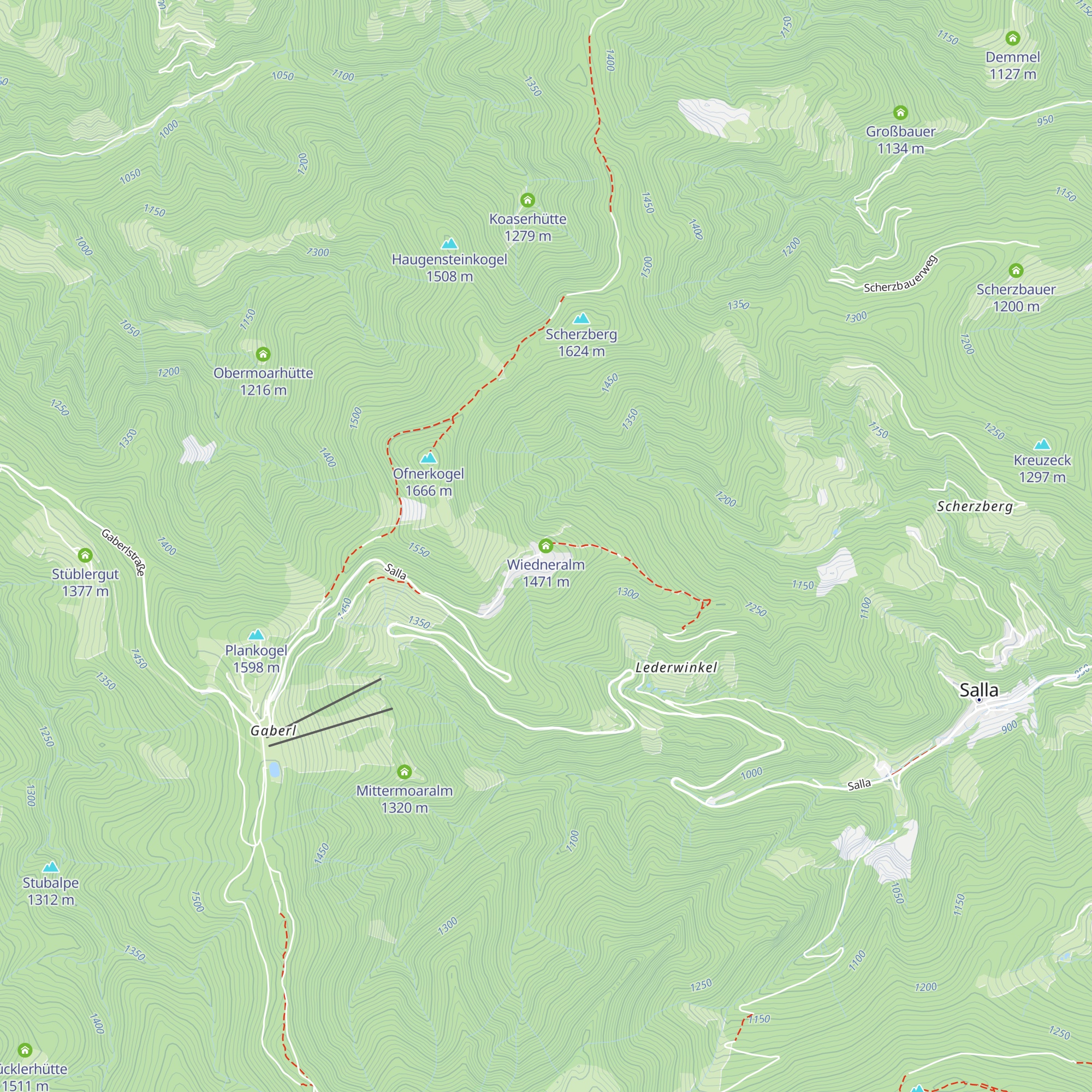 Wiedneralm map